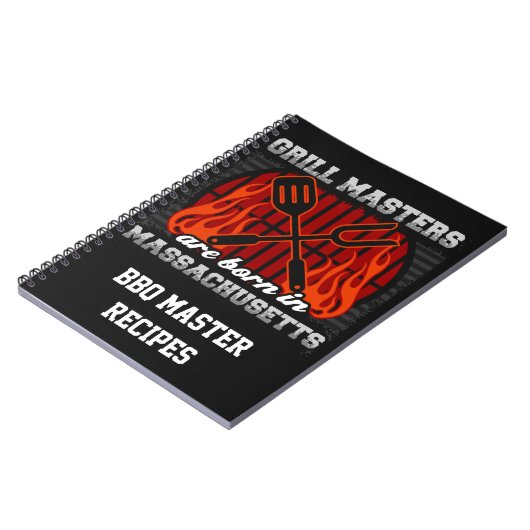 Grillmeister sind Geboren in Massachusetts Rezept Notizblock (Linke Seite)