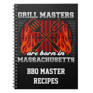 Grillmeister sind Geboren in Massachusetts Rezept Notizblock
