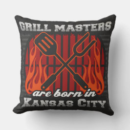 Grillmeister sind in Kansas City Geboren Kissen