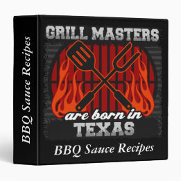 Grillmeister sind in Texas Personalisiert Geboren 3,8 Cm Ordner