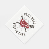 Grillmenü am besten in der Stadt Serviette (Ecke)