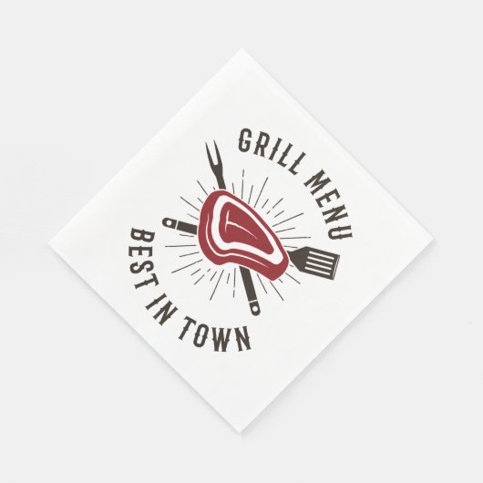 Grillmenü am besten in der Stadt Serviette (Ecke)