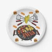 Grillpapier-Teller Pappteller (Vorderseite)