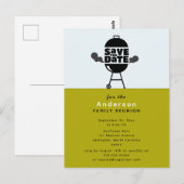 Grillparty Save-the-Date-Postkarte Postkarte (Vorne/Hinten)
