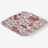 Grillparty-Teller, BBQ-Papierplatten, Partydekorat Pappteller (Gewinkelt)