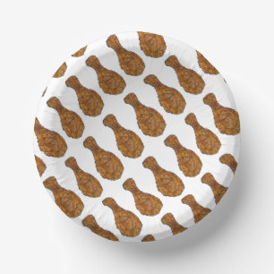 Grillrestaurant "Fricken Leg Drumstick Cookout" Pappteller