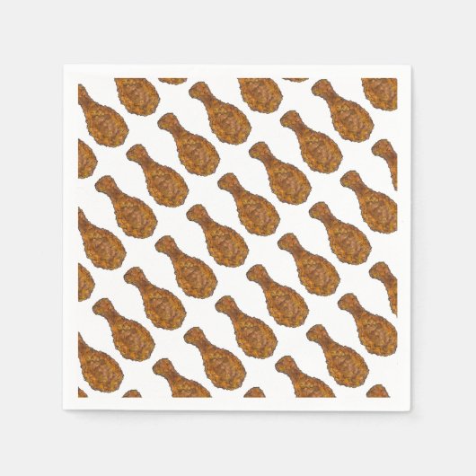 Grillrestaurant "Fricken Leg Drumstick Cookout" Serviette (Vorderseite)