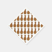 Grillrestaurant "Fricken Leg Drumstick Cookout" Serviette (Ecke)