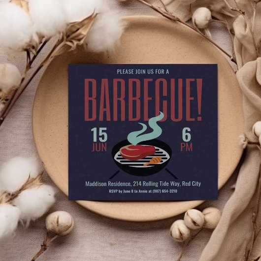 Grillrestaurant-Party Einladung