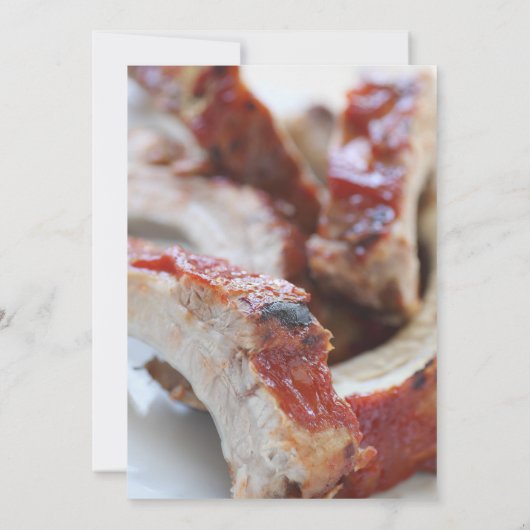 Grillrippen nah einladung (Rückseite)