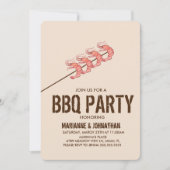 Grilltes Shrimp Skewers GRILLEN Party Einladung (Vorderseite)