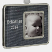 Grilltuch Rahmen-Ornament Silber (Rechts)