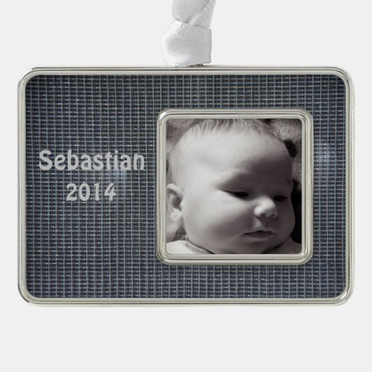 Grilltuch Rahmen-Ornament Silber (Vorderseite)