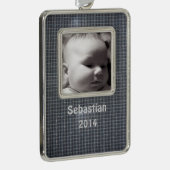 Grilltuch Rahmen-Ornament Silber (Rechts)