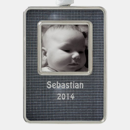 Grilltuch Rahmen-Ornament Silber (Vorderseite)