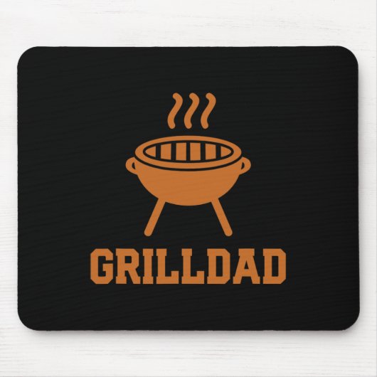 Grillvater Barbecue Grill Daddy Master Bbq Smoker Mousepad (Vorne)