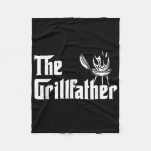 Grillvater Funny Grillen Vater Grillgrill Fleecedecke