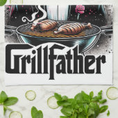 Grillvater Grillen (Küche) Handtuch (Gefaltet)
