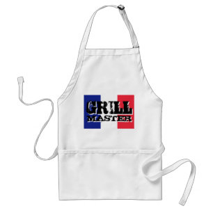 GrillvorlagenSchürze mit französischer Flagge Schürze