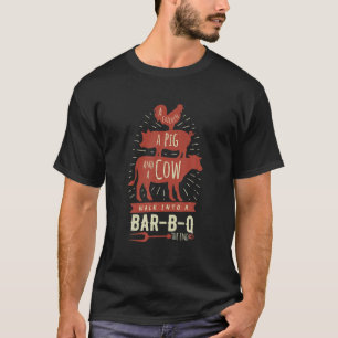Grillwanderung im Bar Joke Barbecue für Männer T-Shirt