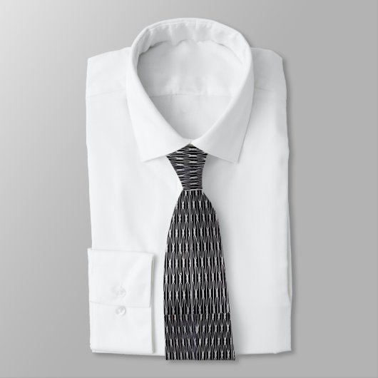Grillwork Abstrakt Neck Tie Krawatte (Gebunden)