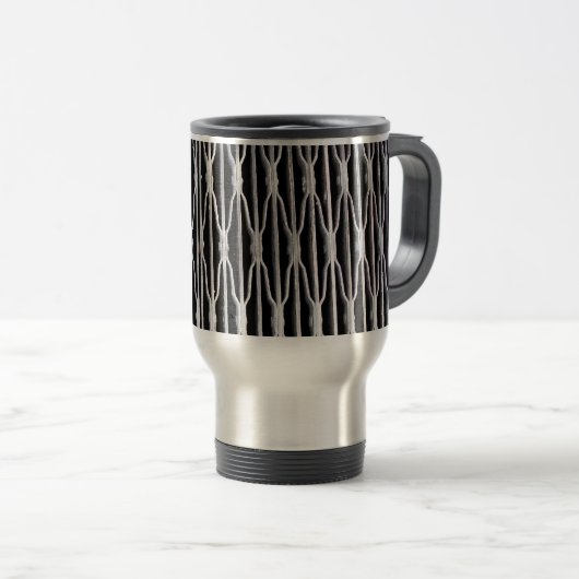Grillwork Abstrakt Travel Mug Reisebecher (VorderseiteRechts)