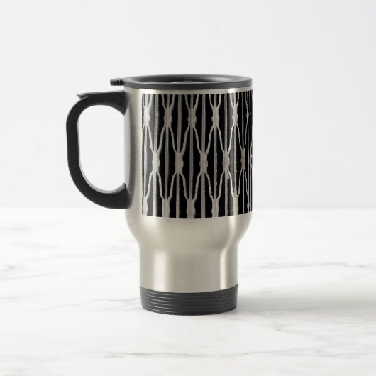 Grillwork Abstrakt Travel Mug Reisebecher (Links)