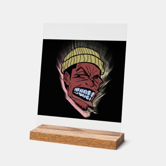 Grillz Acrylschild (Winkel)