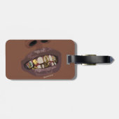 Grillz-Ästhetik, Goldgrills (Grillz) Zahnersatz Gepäckanhänger (Rückseite horizontal)