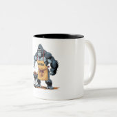 Grillzilla Vater - Funny Gorilla GRILLEN Zweifarbige Tasse (VorderseiteRechts)