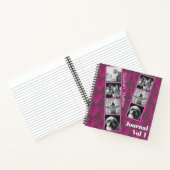 Grily Glitzer Pink Hearts Foto Notebook Notizblock (Innenseite)