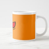 Grim Face™ Marke Orange Jumbo Tasse (Rechts)