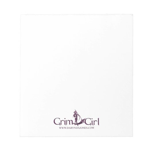 Grim Girl Notepad Notizblock (Vorderseite)