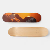 Grim mit Gitarre Skateboard (Horizontal)