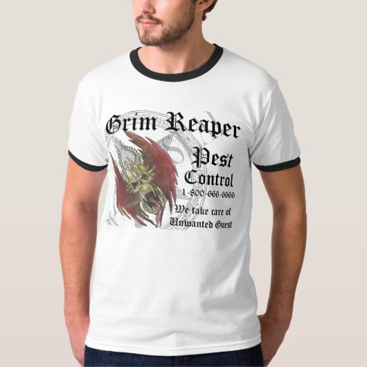GRIM-PEST-CONTROL T-Shirt (Vorderseite)