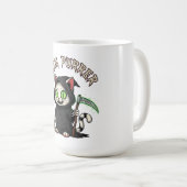 Grim Purrer Halloween Cat Kaffeetasse (VorderseiteRechts)