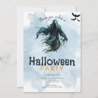 Grim Reaper Bats Blauer Rauch Halloween Party