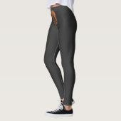 Grim Reaper Cartoon auf einem Friedhof bei Sonnenu Leggings (Links)