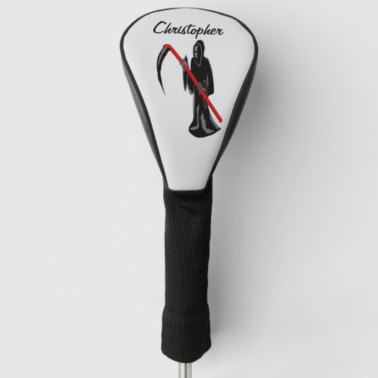 Grim Reaper Design Golf Headcover (Vorderseite)