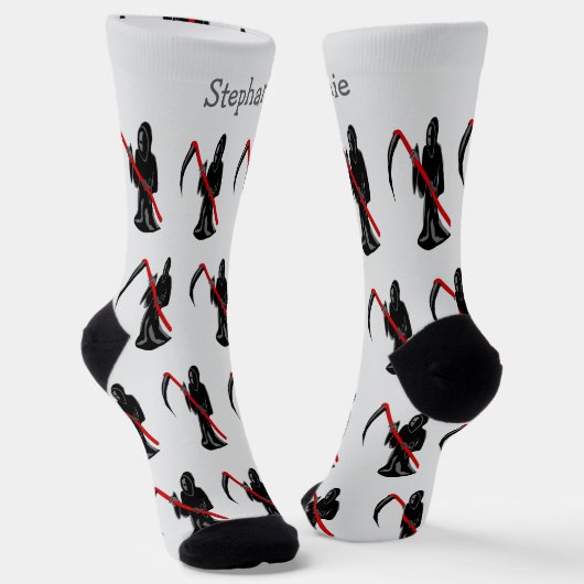Grim Reaper Design Socken (Gewinkelt)