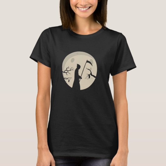 Grim Reaper Full Moon T-Shirt (Vorderseite)