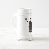 Grim Reaper Golfer Stein | Geschenk für Golf- und  Bierglas (Vorderseite Links)