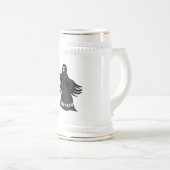 Grim Reaper Golfer Stein | Geschenk für Golf- und  Bierglas (VorderseiteRechts)
