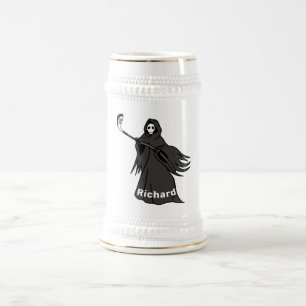 Grim Reaper Golfer Stein Geschenk für Golf- und Bierglas