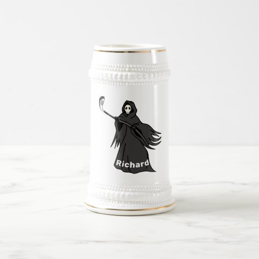 Grim Reaper Golfer Stein | Geschenk für Golf- und  Bierglas (Mittel)