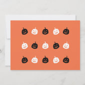 Grim Reaper Halloween-Einladung Einladung (Rückseite)