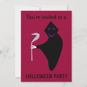 Grim Reaper Halloween-Party Einladung anpassbar