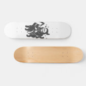 Grim reaper riding a cat - Choose background color Skateboard (Horizontal)