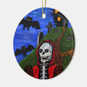 Grim Reaper Skeleton Bats Toms Black House Keramik Ornament (Links)