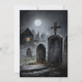 Grim Reaper with Cupcake Birthday Party Invitation Einladung (Rückseite)